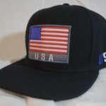 Patriot black Red flag flat Brim Profile – Copy